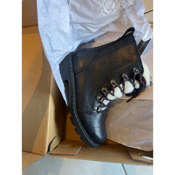 Sorel Women's Lennox Lace Cozy Rain Boot Waterproof Suede Boots Size 5 - Picture 5 of 6